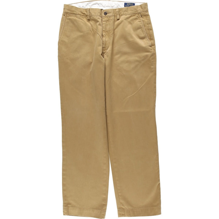 Ralph Lauren POLO RALPH LAUREN Men's Chino Pants, Size W33 cotton brown type Vintage Second Hand
