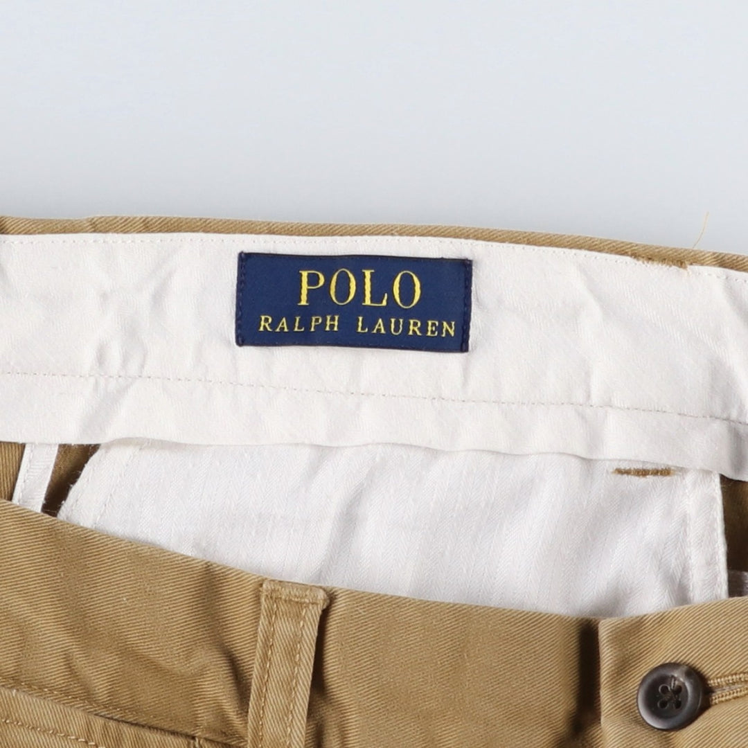Ralph Lauren POLO RALPH LAUREN Men's Chino Pants, Size W33 cotton brown type Vintage Second Hand
