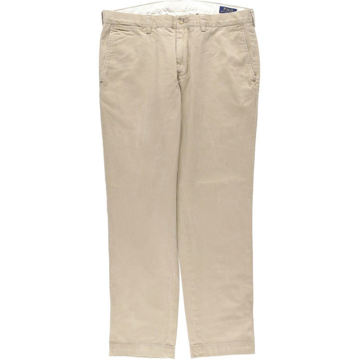 Ralph Lauren POLO RALPH LAUREN Slim Fit Chino Pants, Men's Size W36 (approx.) cotton beige type brown Vintage Second Hand