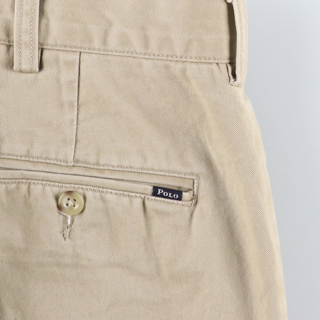 Ralph Lauren POLO RALPH LAUREN Slim Fit Chino Pants, Men's Size W36 (approx.) cotton beige type brown Vintage Second Hand