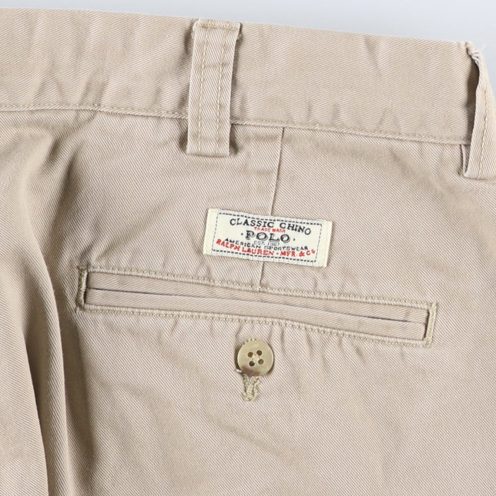 Ralph Lauren POLO by Ralph Lauren PHILIP PANT Chino pants for men, size W36 cotton Beige type Vintage Second Hand