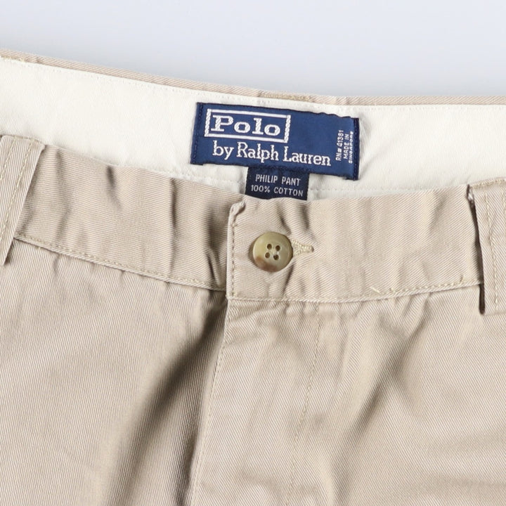 Ralph Lauren POLO by Ralph Lauren PHILIP PANT Chino pants for men, size W36 cotton Beige type Vintage Second Hand
