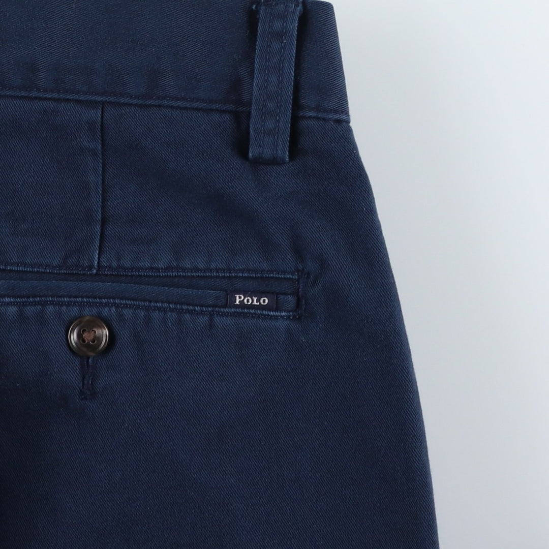 Ralph Lauren POLO RALPH LAUREN RELAXD FIT Chino Pants, Men's W36 (approx.) cotton navy blue type Vintage Second Hand