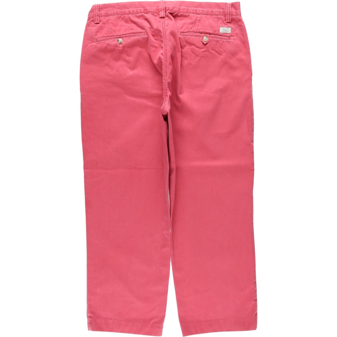Ralph Lauren POLO RALPH LAUREN CLASSIC FIT Chino Pants, Men's Size W34 (approx.), Vintage cotton red type Vintage Second Hand