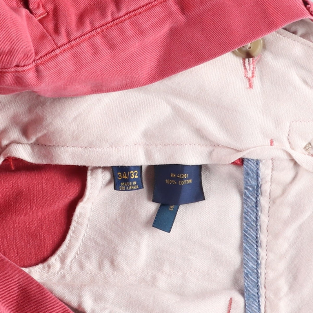 Ralph Lauren POLO RALPH LAUREN CLASSIC FIT Chino Pants, Men's Size W34 (approx.), Vintage cotton red type Vintage Second Hand