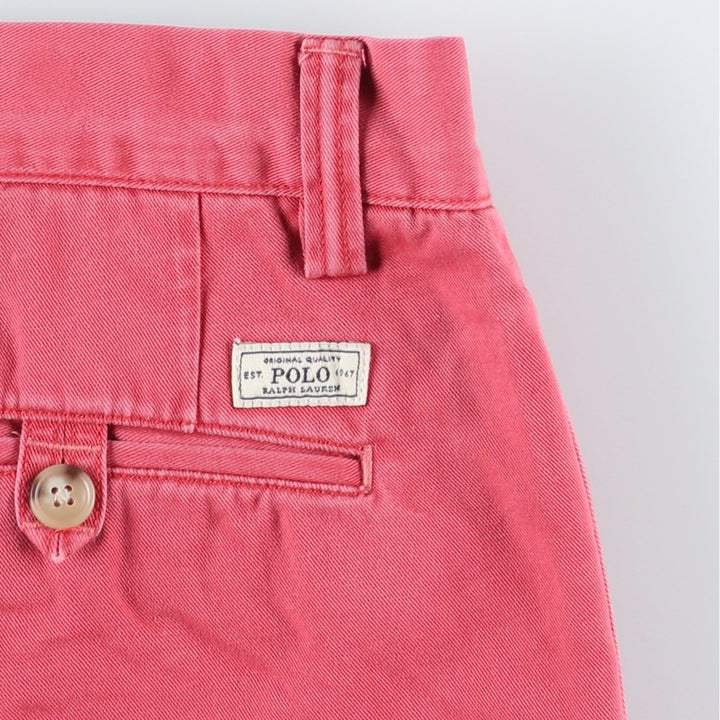 Ralph Lauren POLO RALPH LAUREN CLASSIC FIT Chino Pants, Men's Size W34 (approx.), Vintage cotton red type Vintage Second Hand