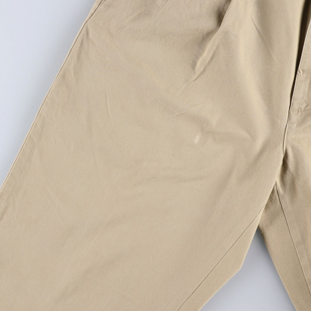 Ralph Lauren POLO RALPH LAUREN Two-pleat chino pants for men, size W33 cotton Beige type Vintage Second Hand