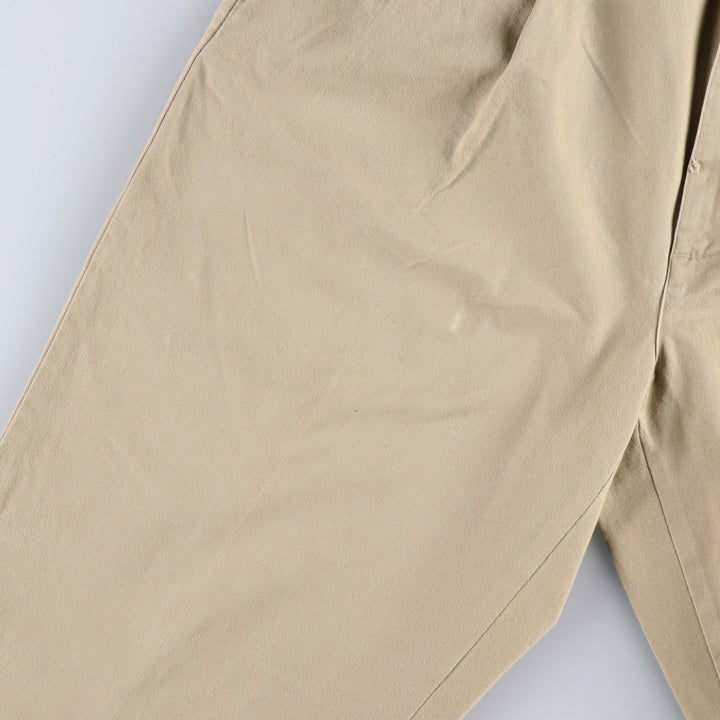 Ralph Lauren POLO RALPH LAUREN Two-pleat chino pants for men, size W33 cotton Beige type Vintage Second Hand