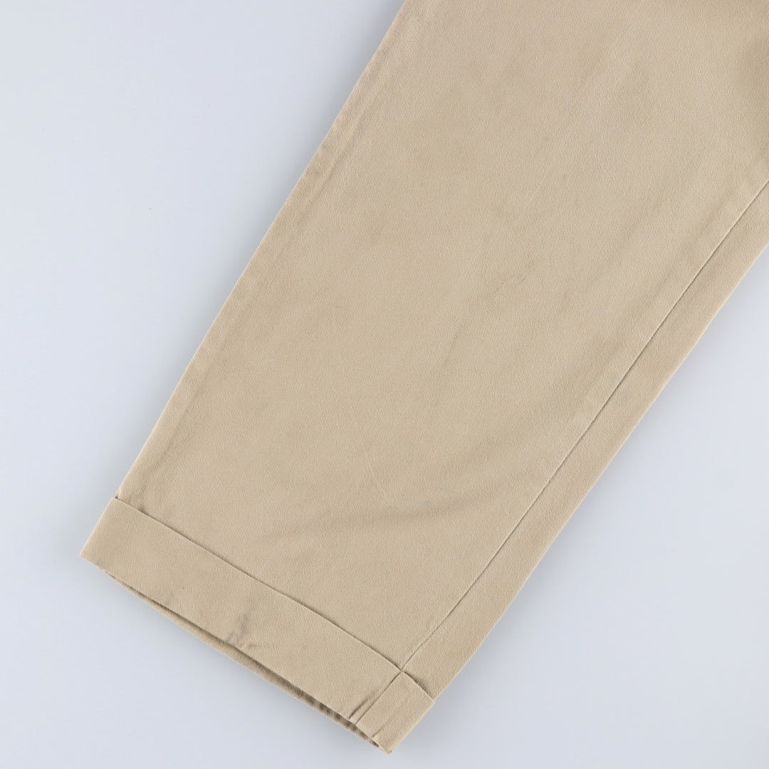 Ralph Lauren POLO RALPH LAUREN Two-pleat chino pants for men, size W33 cotton Beige type Vintage Second Hand