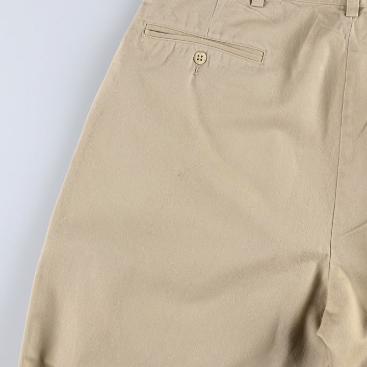 Ralph Lauren POLO RALPH LAUREN Two-pleat chino pants for men, size W33 cotton Beige type Vintage Second Hand