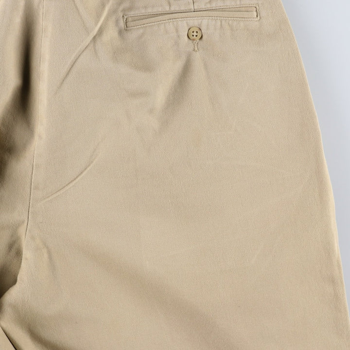 Ralph Lauren POLO RALPH LAUREN Two-pleat chino pants for men, size W33 cotton Beige type Vintage Second Hand