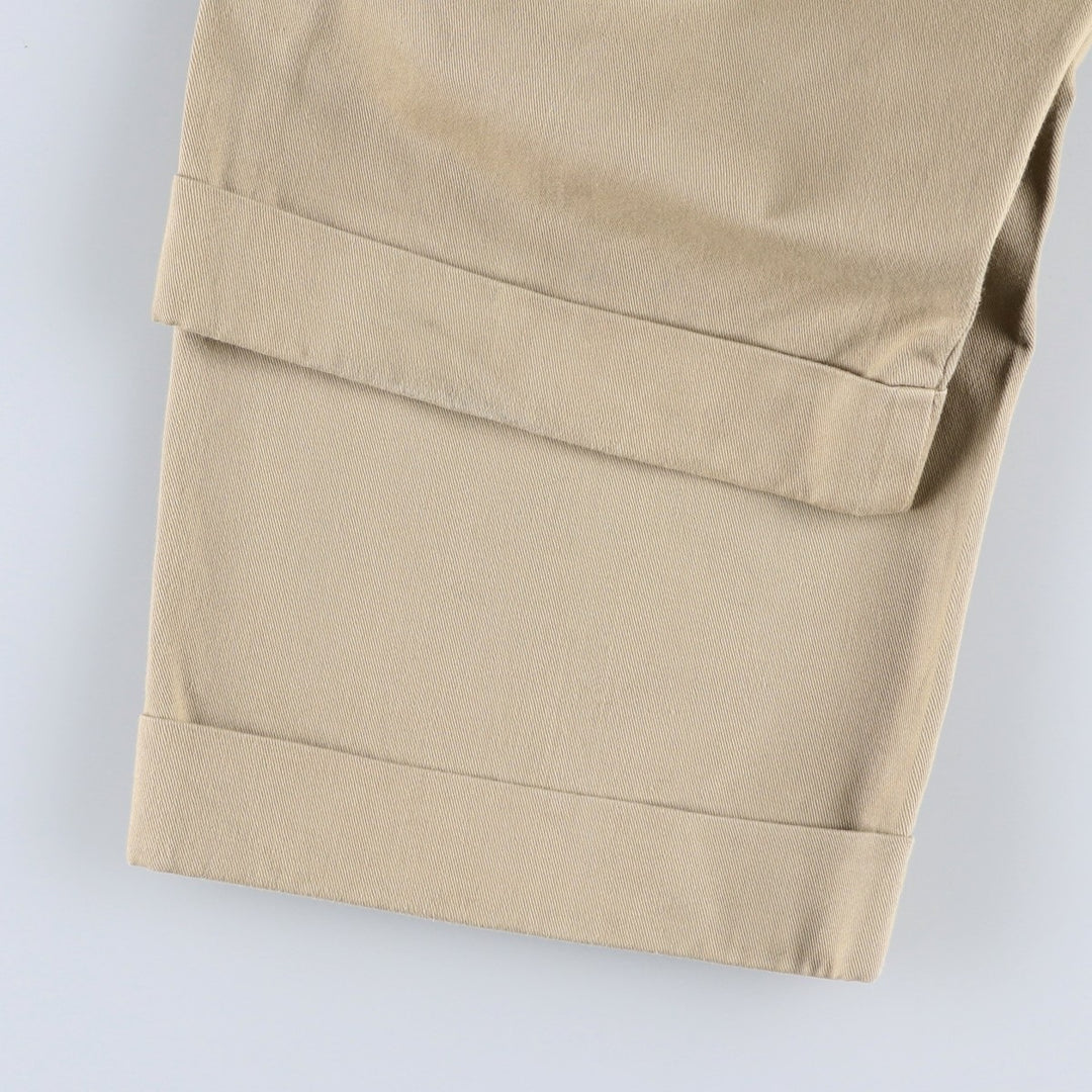 Ralph Lauren POLO RALPH LAUREN Two-pleat chino pants for men, size W33 cotton Beige type Vintage Second Hand