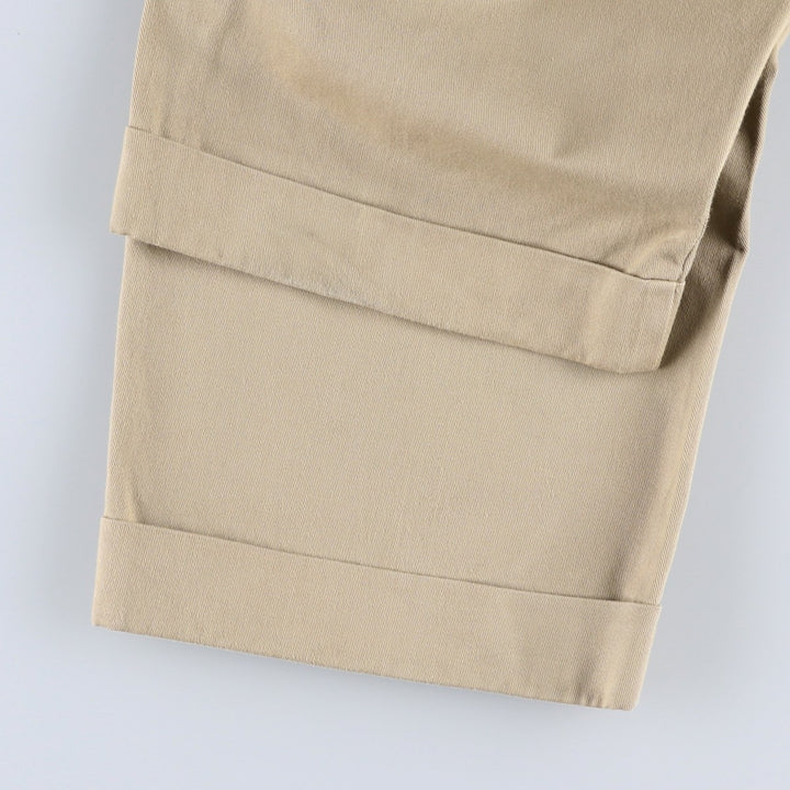 Ralph Lauren POLO RALPH LAUREN Two-pleat chino pants for men, size W33 cotton Beige type Vintage Second Hand