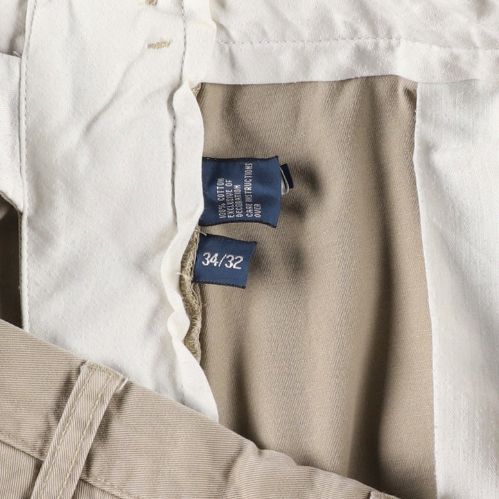 Ralph Lauren POLO by Ralph Lauren PRESTON PANT Chino pants for men, equivalent to w34 cotton Beige type Vintage Second Hand