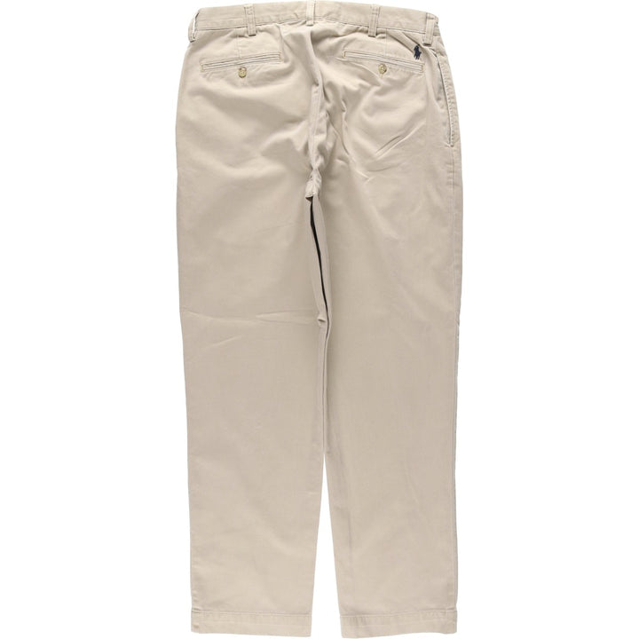 Ralph Lauren POLO by Ralph Lauren ETHAN PANT Two-pleat chino pants for men, size W34 cotton Beige type Vintage Second Hand
