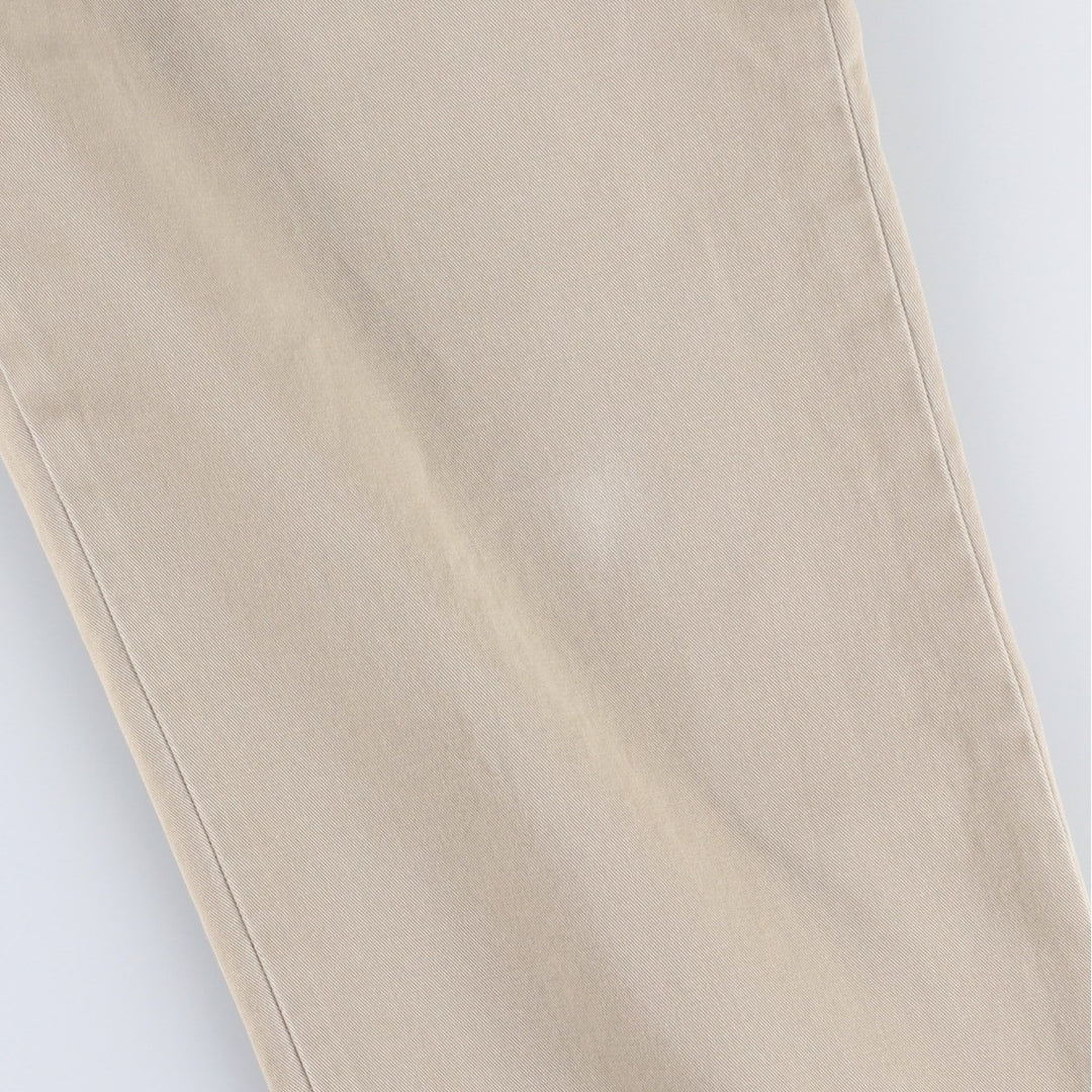 Ralph Lauren POLO by Ralph Lauren ETHAN PANT Two-pleat chino pants for men, size W34 cotton Beige type Vintage Second Hand