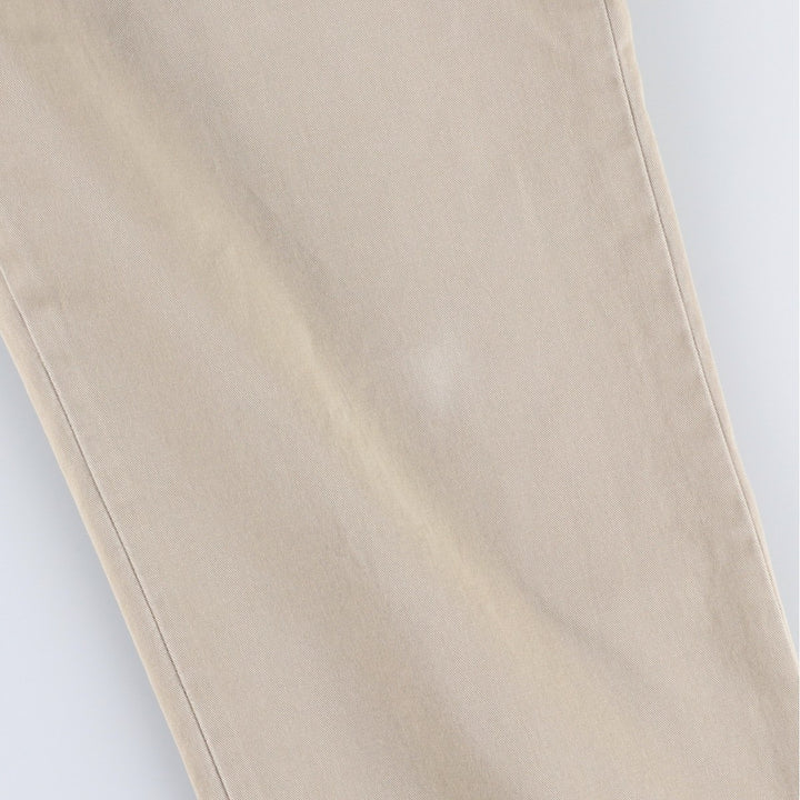 Ralph Lauren POLO by Ralph Lauren ETHAN PANT Two-pleat chino pants for men, size W34 cotton Beige type Vintage Second Hand