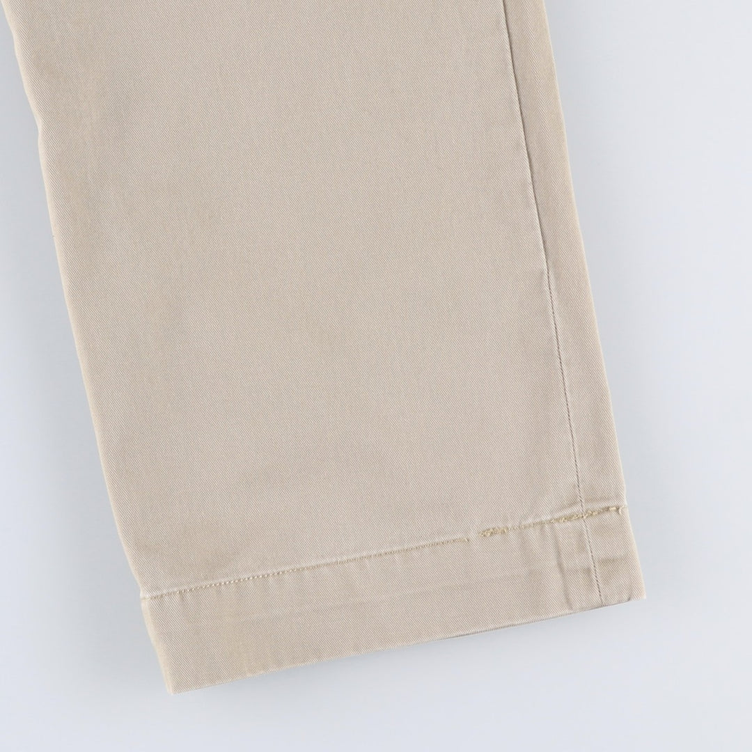 Ralph Lauren POLO by Ralph Lauren ETHAN PANT Two-pleat chino pants for men, size W34 cotton Beige type Vintage Second Hand