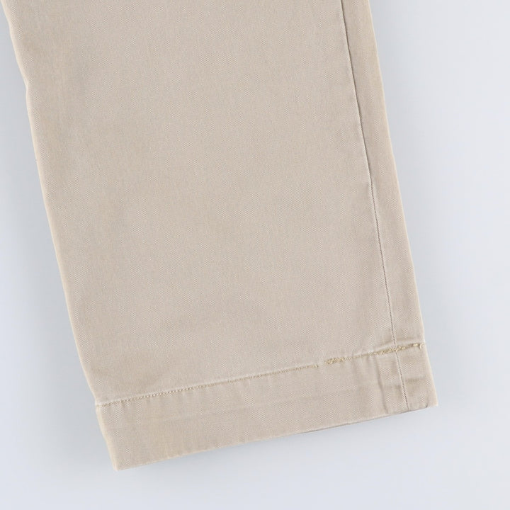 Ralph Lauren POLO by Ralph Lauren ETHAN PANT Two-pleat chino pants for men, size W34 cotton Beige type Vintage Second Hand