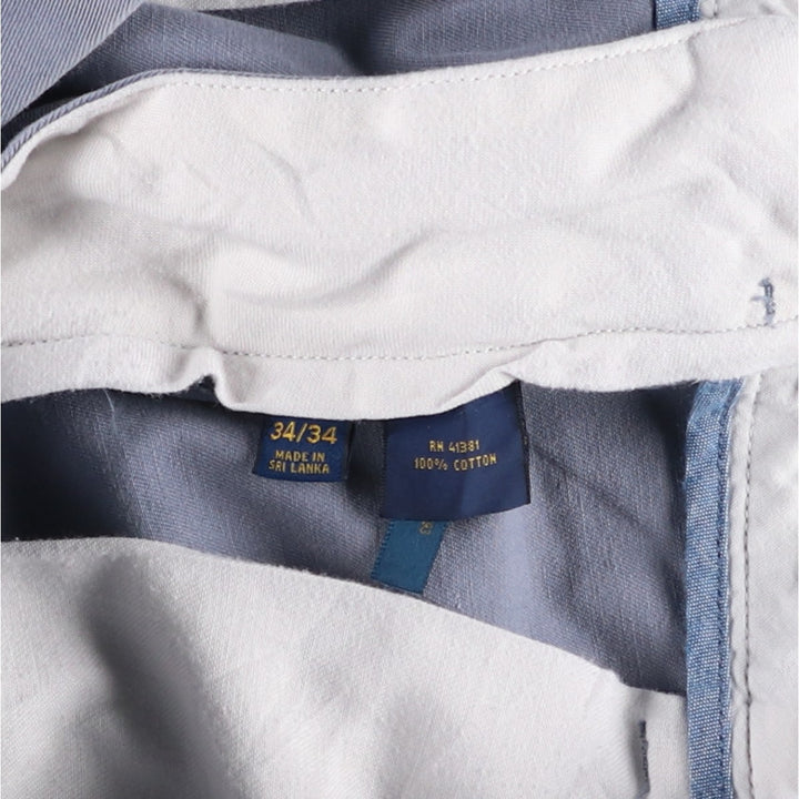 Ralph Lauren POLO RALPH LAUREN CLASSIC FIT Chino Pants, Made in Sri Lanka, Men's Size W33 (approx.) cotton Blue type light blue Vintage Second Hand
