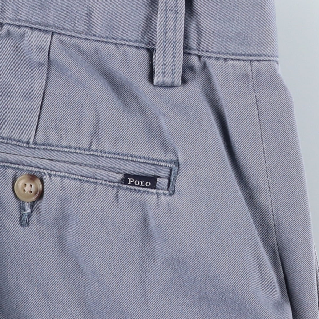 Ralph Lauren POLO RALPH LAUREN CLASSIC FIT Chino Pants, Made in Sri Lanka, Men's Size W33 (approx.) cotton Blue type light blue Vintage Second Hand