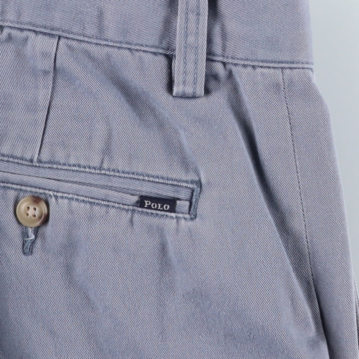 Ralph Lauren POLO RALPH LAUREN CLASSIC FIT Chino Pants, Made in Sri Lanka, Men's Size W33 (approx.) cotton Blue type light blue Vintage Second Hand