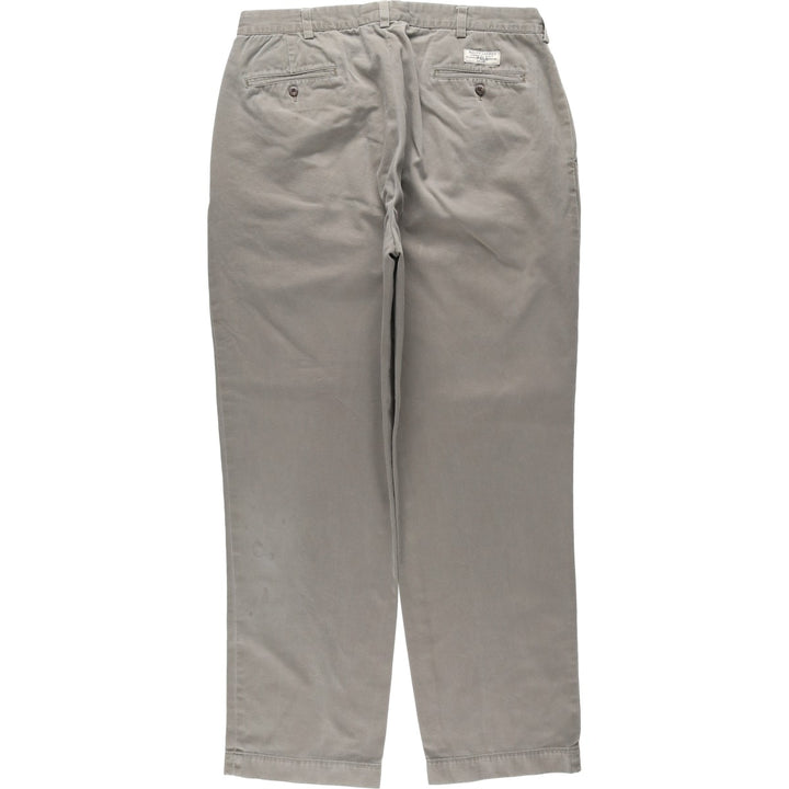 Ralph Lauren POLO by Ralph Lauren ANDREW PANT Two-pleat chino pants for men, equivalent to w36 cotton Khaki type Vintage Second Hand