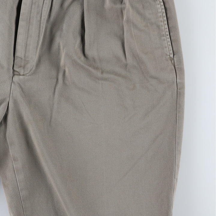 Ralph Lauren POLO by Ralph Lauren ANDREW PANT Two-pleat chino pants for men, equivalent to w36 cotton Khaki type Vintage Second Hand