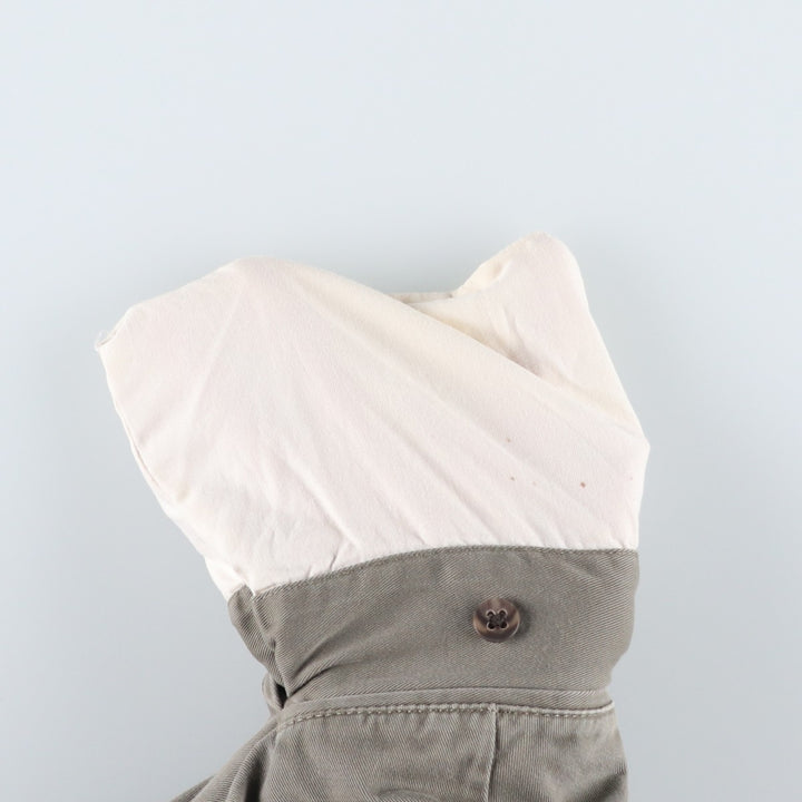 Ralph Lauren POLO by Ralph Lauren ANDREW PANT Two-pleat chino pants for men, equivalent to w36 cotton Khaki type Vintage Second Hand