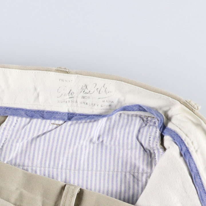 Ralph Lauren POLO by Ralph Lauren CLASSIC FIT Chino Pants, Men's W37 (approx.) cotton Beige type Vintage Second Hand