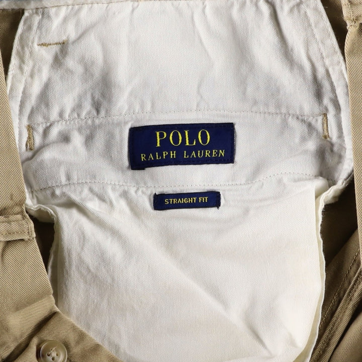 ~90'S Ralph Lauren POLO RALPH LAUREN STRAIGHT FIT Chino Pants Men's W35 (approx.) Vintage cotton Beige type Vintage Second Hand