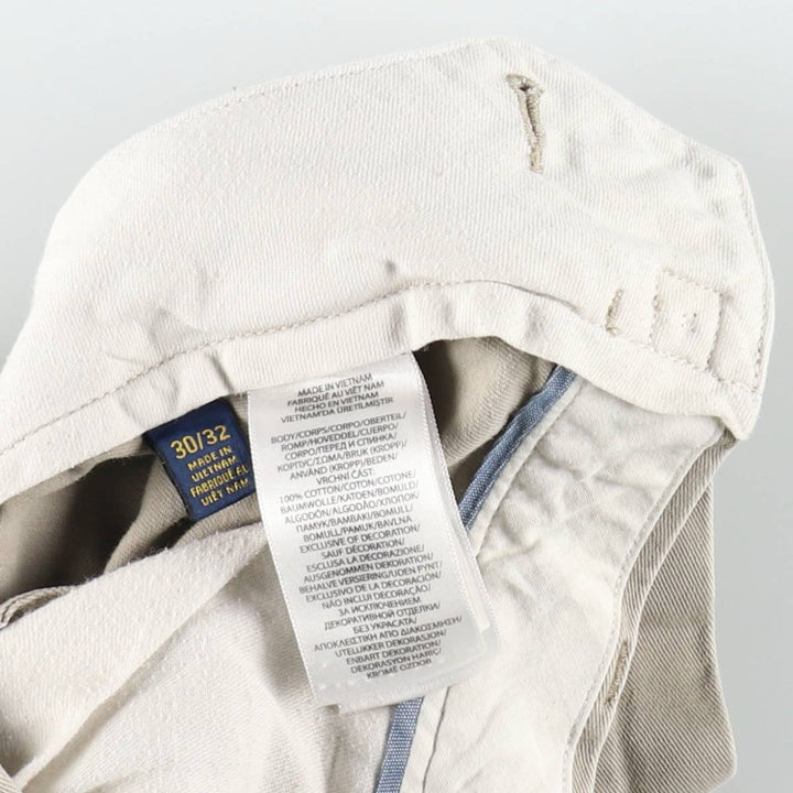 Ralph Lauren POLO RALPH LAUREN CLASSIC FIT Chino Pants, Men's Size W31 (approx.) cotton Beige type Vintage Second Hand