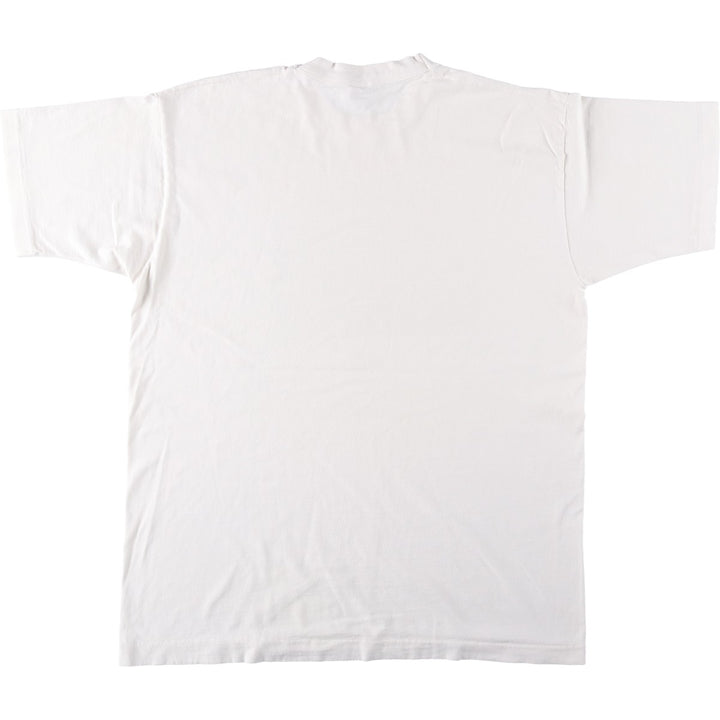 90'S Fruit of the Loom parody art t-shirt, made in USA, men's size XL equivalent, vintage. cotton white type Vintage Second Hand