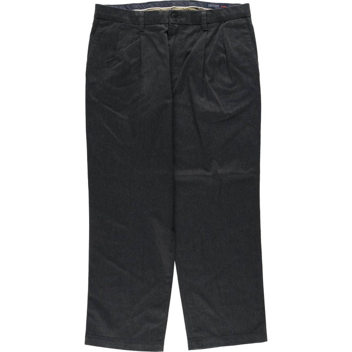 Dockers Signature Khaki Two-Pleat Slacks Pants, Men's Size W36 (approx.) cotton gray type Vintage Second Hand