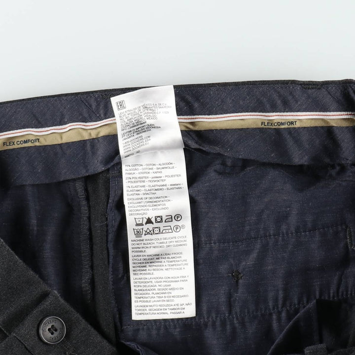 Dockers Signature Khaki Two-Pleat Slacks Pants, Men's Size W36 (approx.) cotton gray type Vintage Second Hand