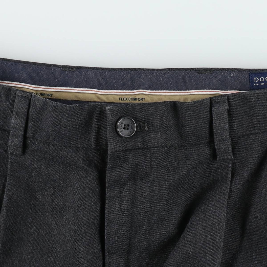Dockers Signature Khaki Two-Pleat Slacks Pants, Men's Size W36 (approx.) cotton gray type Vintage Second Hand