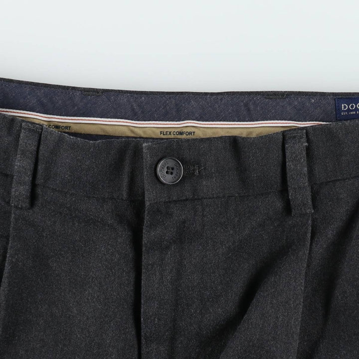 Dockers Signature Khaki Two-Pleat Slacks Pants, Men's Size W36 (approx.) cotton gray type Vintage Second Hand