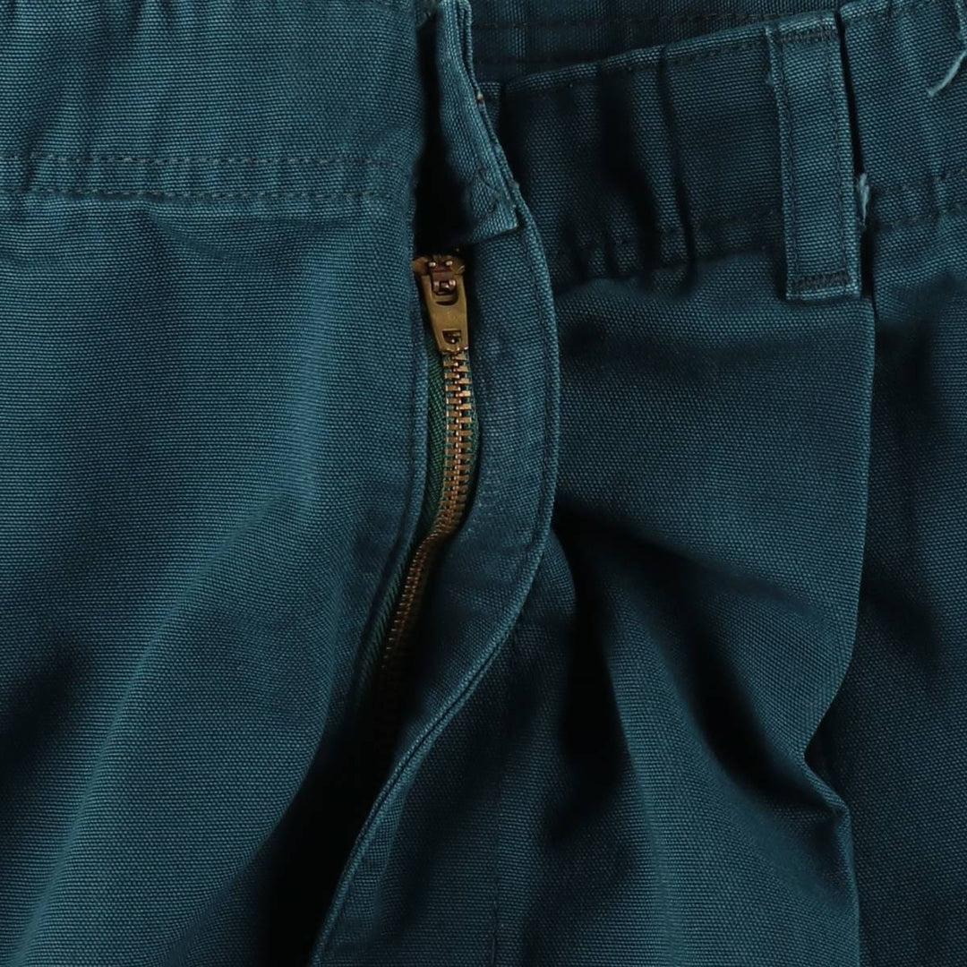 90'S Dockers Levi's Classic Fit Two-Pleat Duck Work Pants Men's W34 (approx.) Vintage cotton Green type dark green Vintage Second Hand
