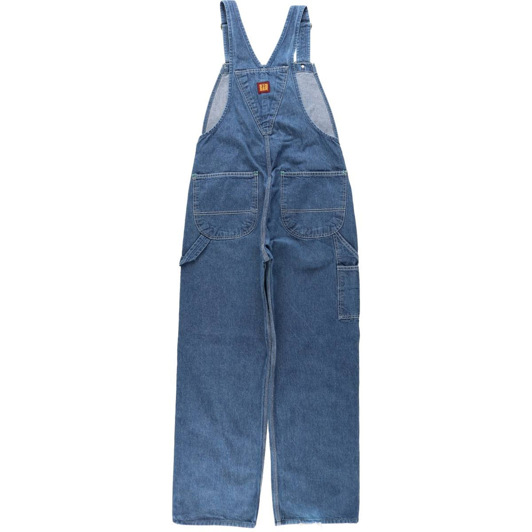 80'S Big Ben denim overalls, men's size W34 (approx.), vintage. cotton blue type Vintage Second Hand