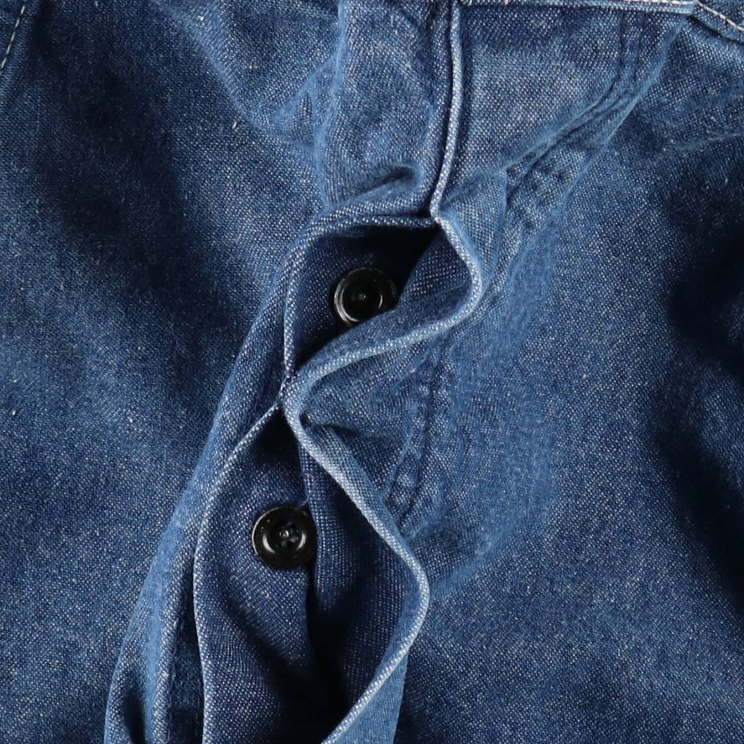 80'S Big Ben denim overalls, men's size W34 (approx.), vintage. cotton blue type Vintage Second Hand