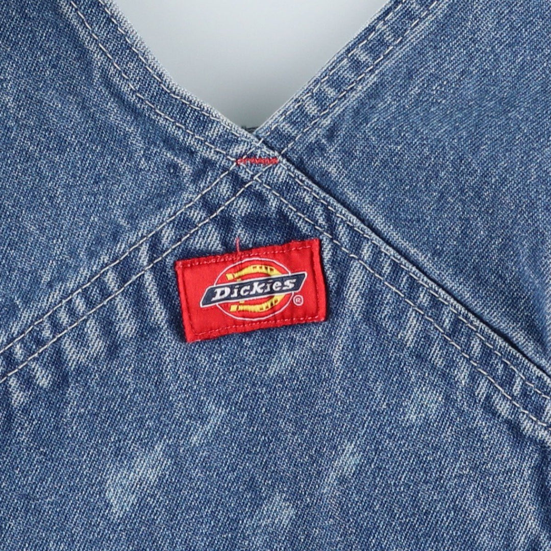 Dickies denim overalls for men, equivalent to W39 cotton Blue type light blue Vintage Second Hand