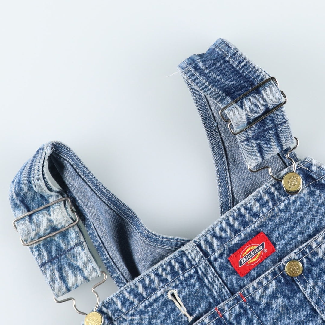 Dickies denim overalls for men, equivalent to W39 cotton Blue type light blue Vintage Second Hand