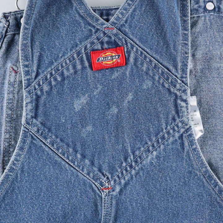 Dickies denim overalls for men, equivalent to W39 cotton Blue type light blue Vintage Second Hand