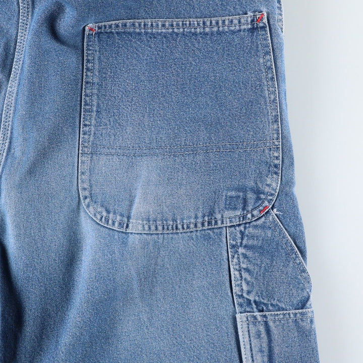 Dickies denim overalls for men, equivalent to W39 cotton Blue type light blue Vintage Second Hand