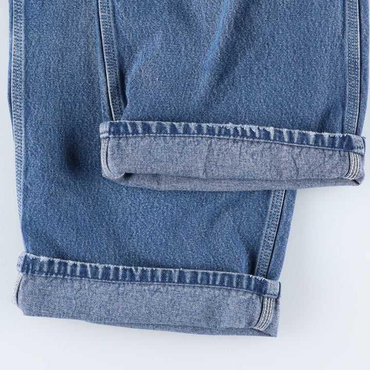 Dickies denim overalls for men, equivalent to W39 cotton Blue type light blue Vintage Second Hand