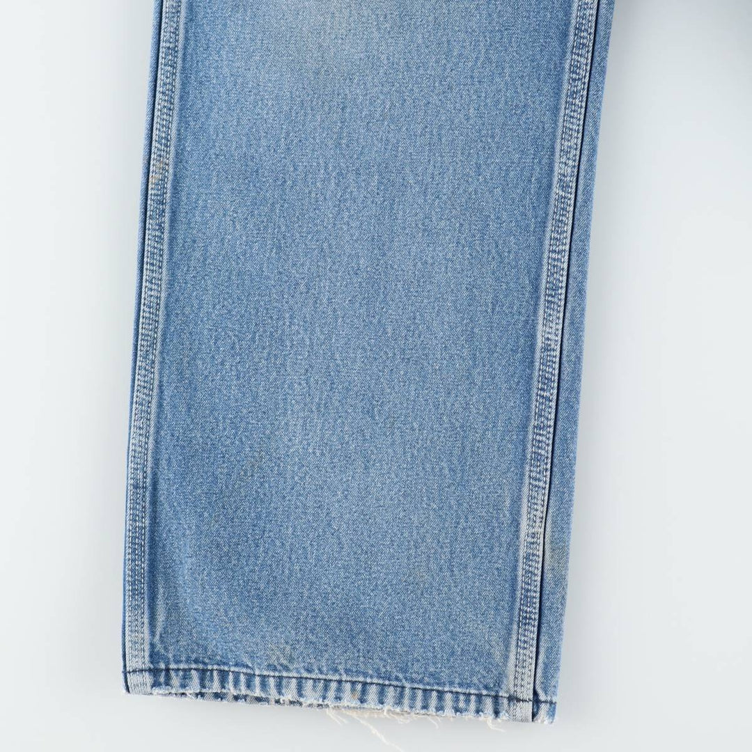 Round House denim overalls, men's size W36 (approx.) cotton blue type Vintage Second Hand