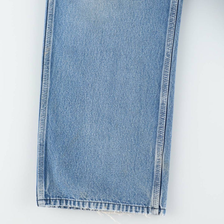 Round House denim overalls, men's size W36 (approx.) cotton blue type Vintage Second Hand