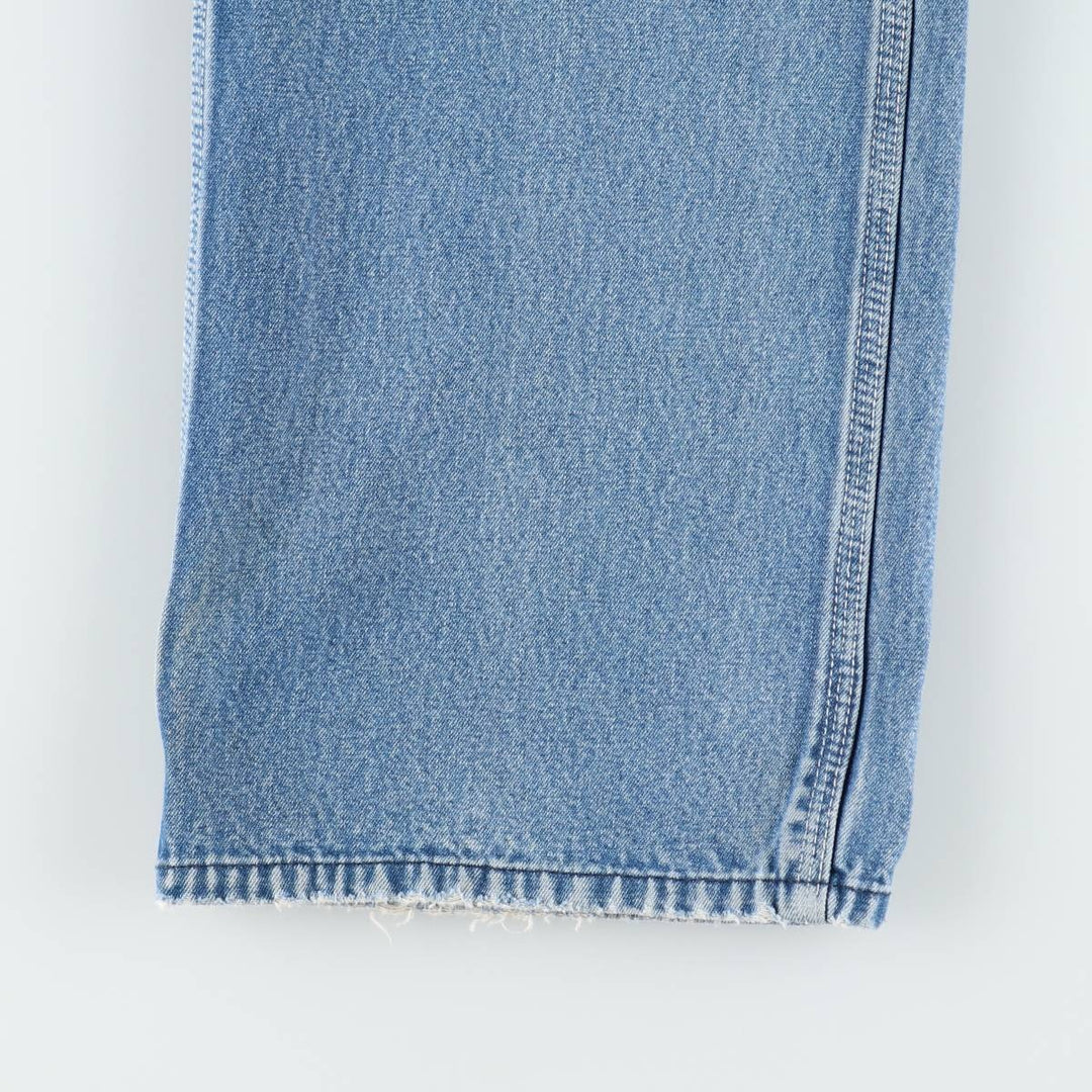 Round House denim overalls, men's size W36 (approx.) cotton blue type Vintage Second Hand