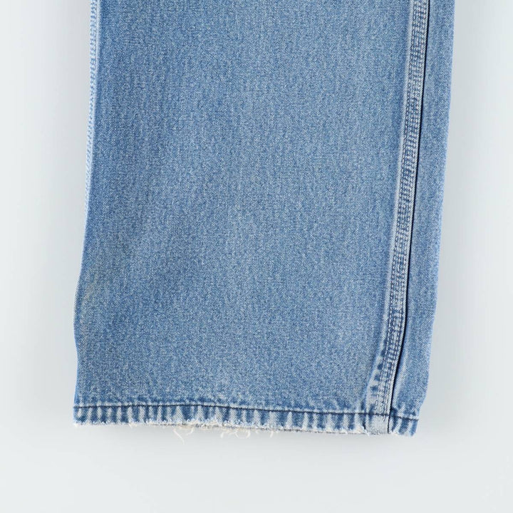 Round House denim overalls, men's size W36 (approx.) cotton blue type Vintage Second Hand