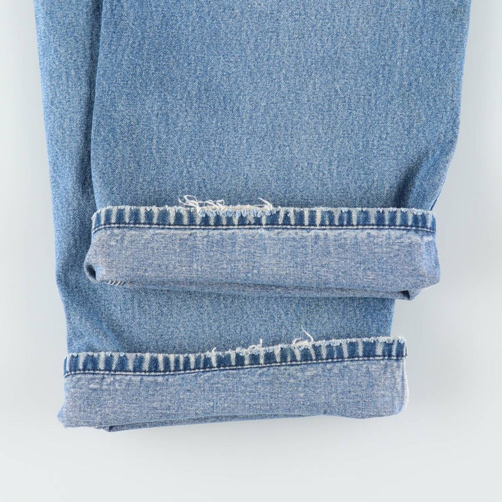 Round House denim overalls, men's size W36 (approx.) cotton blue type Vintage Second Hand